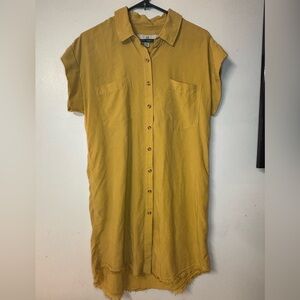 Thread & Supply Mustard Midi Dress